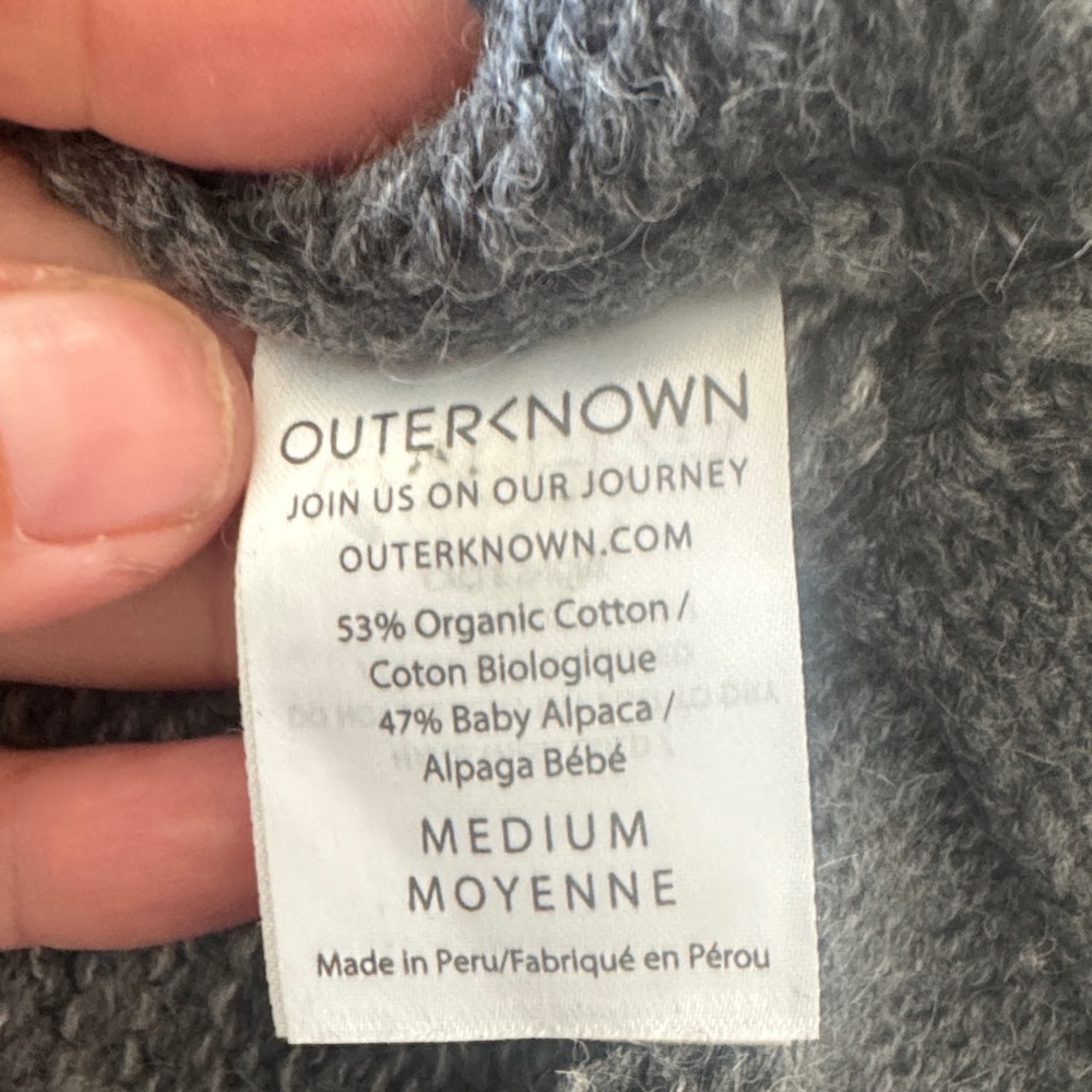 Outerknown Gray and Blue Striped Sweater - Picture 7 of 10